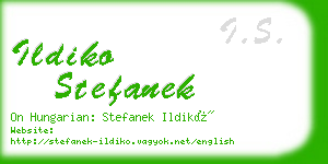 ildiko stefanek business card